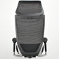 【中古】オカムラ　バロン　エクストラハイバック　可動肘　固定ヘッドレスト　シルバー脚　ブラック　2026051304【中古オフィス家具】