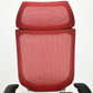 【中古】オカムラ　バロン　エクストラハイバック　可動肘　固定ヘッドレスト　シルバー脚　レッド　2026051404【中古オフィス家具】