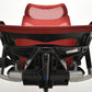 【中古】オカムラ　バロン　エクストラハイバック　可動肘　固定ヘッドレスト　シルバー脚　レッド　2026051404【中古オフィス家具】