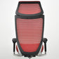 【中古】オカムラ　バロン　エクストラハイバック　可動肘　固定ヘッドレスト　シルバー脚　レッド　2026051404【中古オフィス家具】