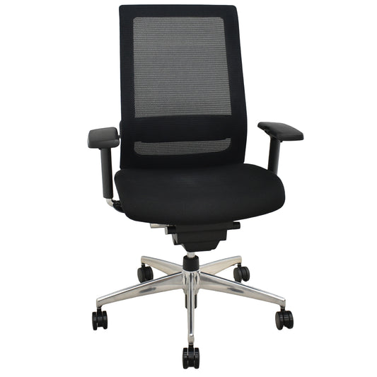 【中古】コクヨ　エアフォート　可動肘　エアランバーサポート　ポリッシュ　ブラック　2026052004【中古オフィス家具】