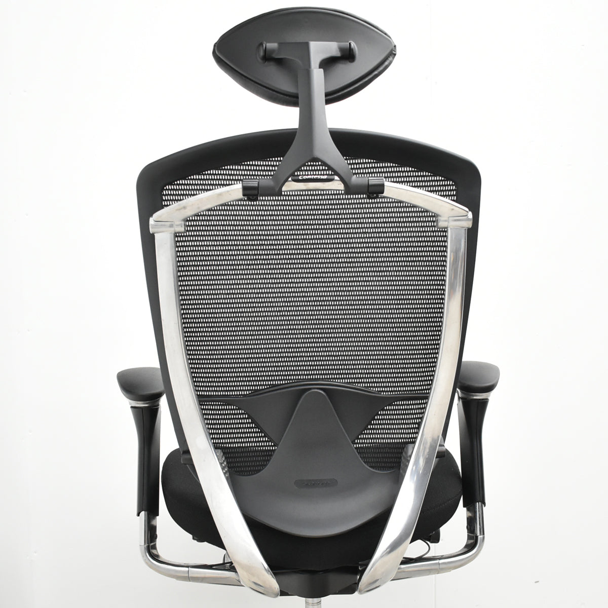 【中古】オカムラ　コンテッサ　ヘッドレスト　可動肘　ランバーサポート　肘パッド新品　ブラック　2026052301【中古オフィス家具】