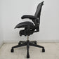 【中古】ハーマンミラー　 アーロンチェア　リマスタード　Bサイズ　可動肘　ポスチャーフィット　グレー　2026052302【中古オフィス家具】