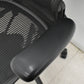 【中古】ハーマンミラー　アーロンチェア　Bサイズ　可動肘付　ランバーサポート　肘レバータイプ　ガスシリンダー新品　ブラック　2026052304【中古オフィス家具】