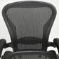 【中古】ハーマンミラー　アーロンチェア　スタンダード　Ｂサイズ　ランバーサポート　ガスシリンダー新品　ブラック　2026052505【中古オフィス家具】