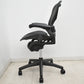 【中古】ハーマンミラー　アーロンチェア　スタンダード　Ｂサイズ　ランバーサポート　ガスシリンダー新品　ブラック　2026052505【中古オフィス家具】