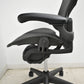 【中古】ハーマンミラー　アーロンチェア　スタンダード　Ｂサイズ　ランバーサポート　ガスシリンダー新品　ブラック　2026052505【中古オフィス家具】