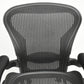 【中古】ハーマンミラー　アーロンチェア　Aサイズ　フル装備　ランバーサポート　ガスシリンダー新品　ブラック　2026052602【中古オフィス家具】