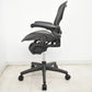 【中古】ハーマンミラー　アーロンチェア　Aサイズ　フル装備　ランバーサポート　ガスシリンダー新品　ブラック　2026052604【中古オフィス家具】