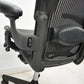 【中古】ハーマンミラー　アーロンチェア　Aサイズ　フル装備　ランバーサポート　ガスシリンダー新品　ブラック　2026052606【中古オフィス家具】