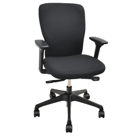 【中古】くろがね工作所　トライフィット　ハイバック　可動肘　ブラック　2026060201【中古オフィス家具】