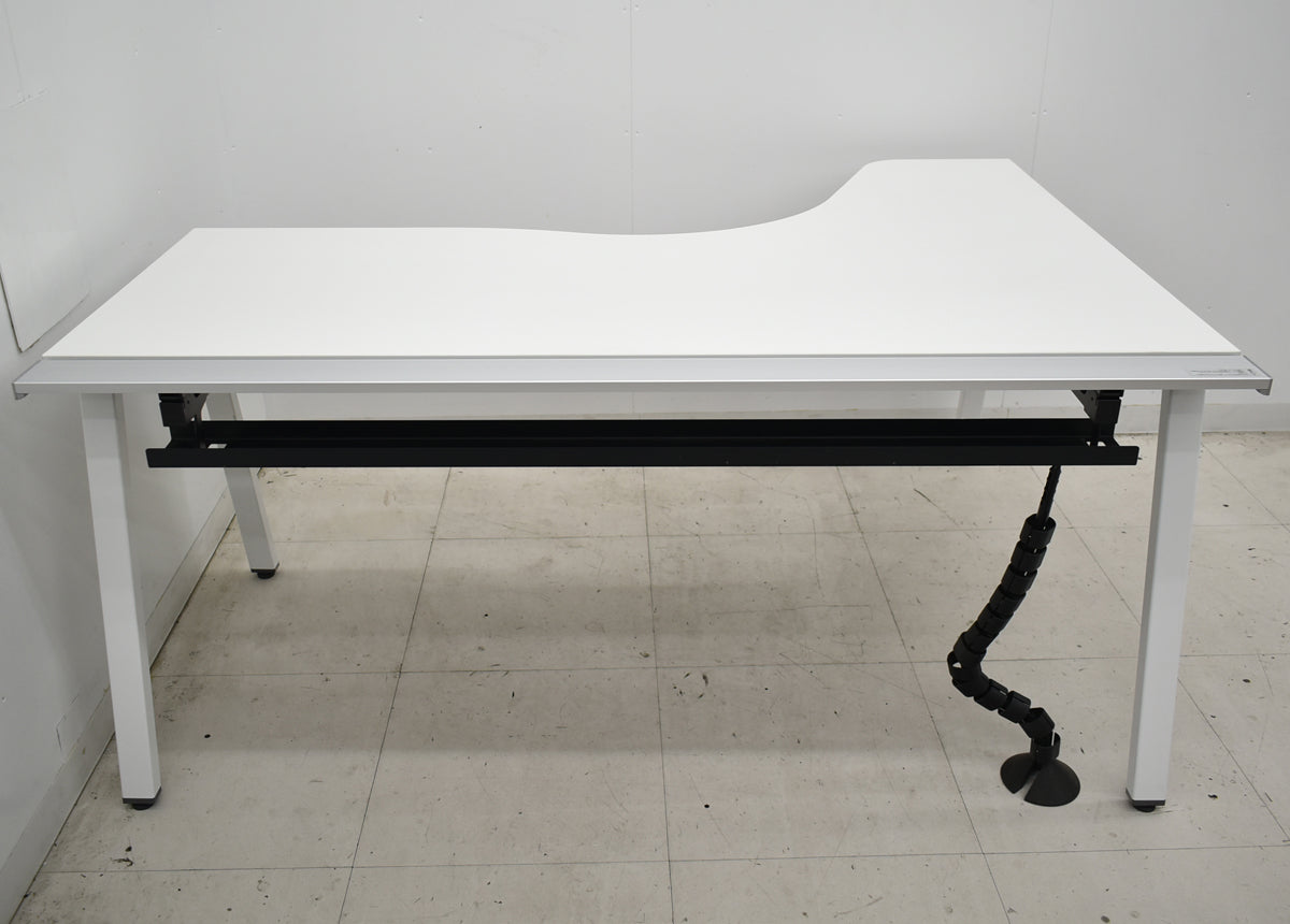 【中古】コクヨ　SAIBI　TX　L型デスク　幅1600　2026060403【中古オフィス家具】