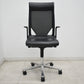 【中古】ウィルクハーン　モダス　ハイバック　固定肘　アルミ脚　メッシュ×本革　ブラック　2026061605【中古オフィス家具】