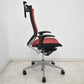 【中古】オカムラ　バロン　ハイバック　可動肘　ハンガー　シルバー脚　レッド 　2026061802【中古オフィス家具】