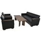 【中古】オカムラ＋イトーキ　ALシリーズ　応接４点セット　ブラック　幅1830　2026061902【中古オフィス家具】