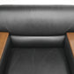 【中古】オカムラ　S-30シリーズ　高級応接４点セット　総革張り　ブラック　幅2070　2026062001【中古オフィス家具】