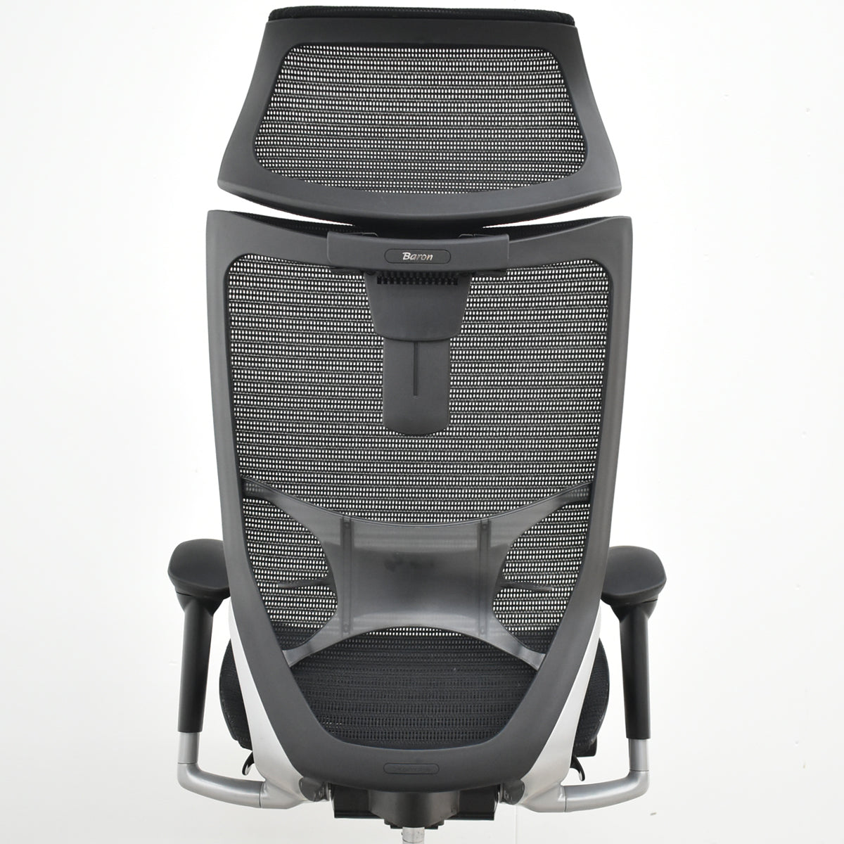 【中古】オカムラ　バロン　エクストラハイバック　可動肘　可動ヘッドレスト　ランバーサポート　ブラック　2026062303【中古オフィス家具】