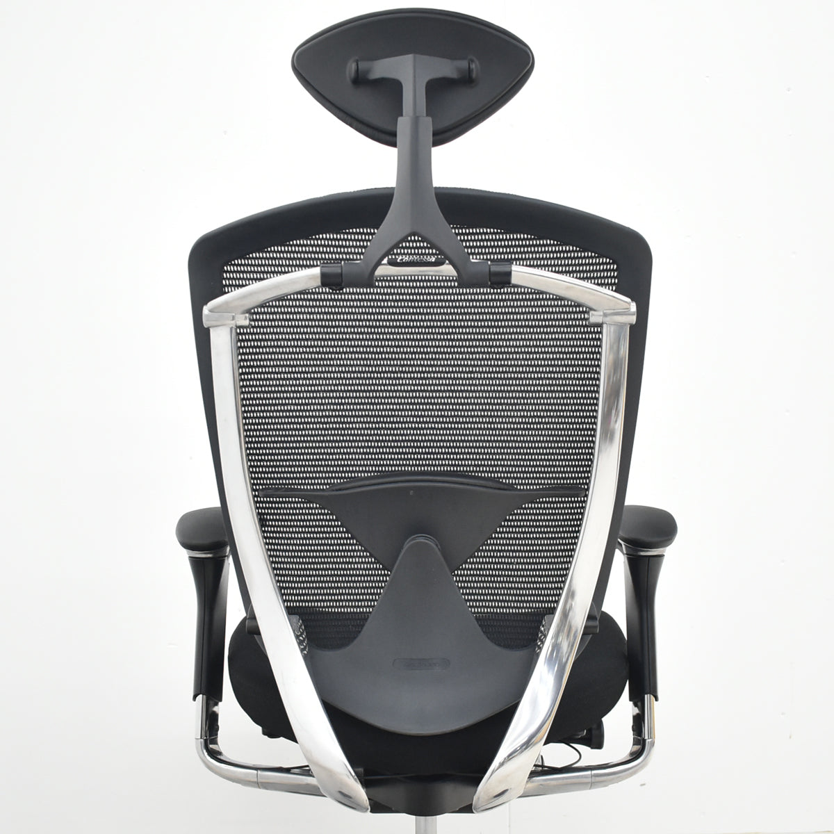 【中古】オカムラ　コンテッサ　ヘッドレスト　可動肘　ランバーサポート　ポリッシュ　ブラック　2026062502【中古オフィス家具】