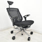 【中古】オカムラ　コンテッサ　ヘッドレスト　可動肘　ランバーサポート　ポリッシュ　ブラック　2026062502【中古オフィス家具】