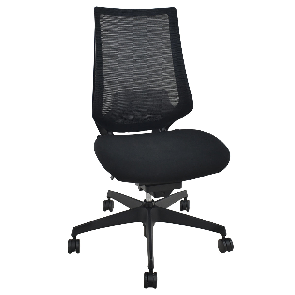 【中古】コクヨ　デュオラ　ランバーサポート　ブラック　肘なし　2019年製　2026062903【中古オフィス家具】