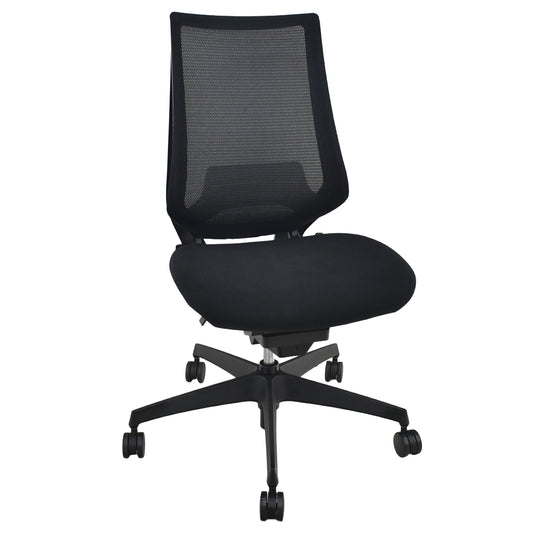【中古】コクヨ　デュオラ　ランバーサポート　ブラック　肘なし　2019年製　2026062903【中古オフィス家具】