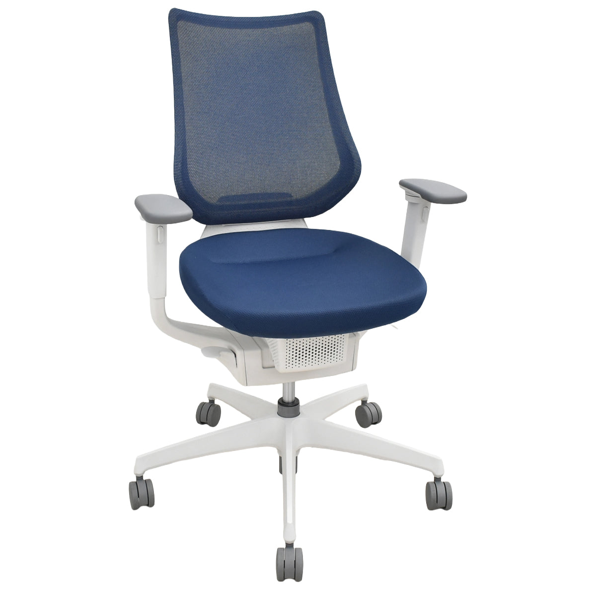 【中古】コクヨ　イング　可動肘　バーチカルタイプ　2021年製　ネイビー　2026063001【中古オフィス家具】