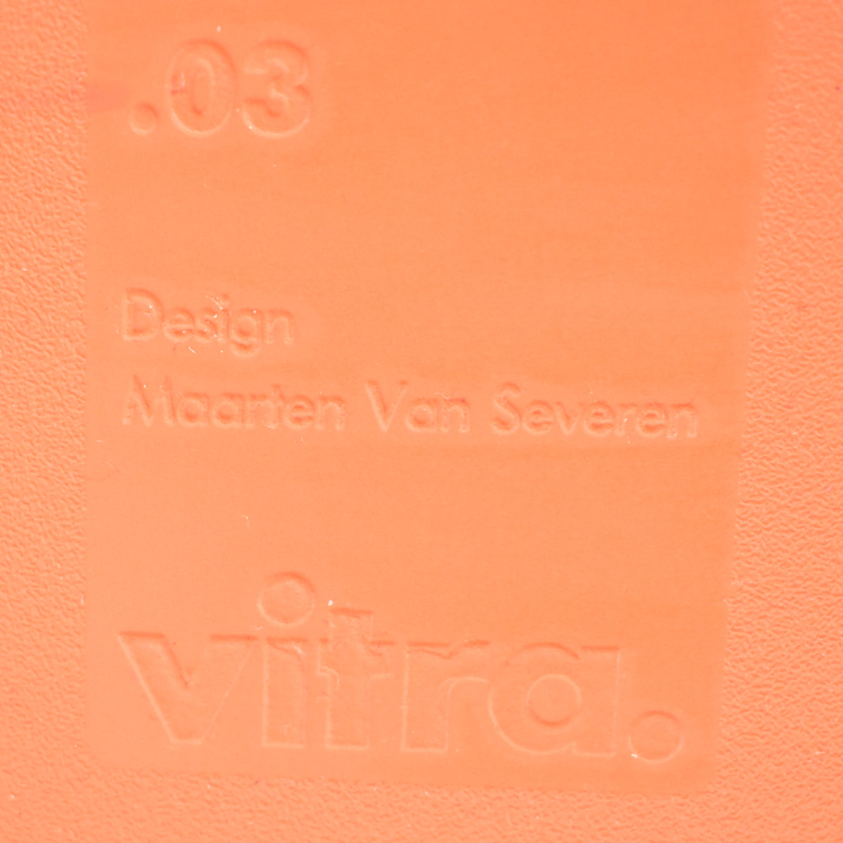 【中古】ヴィトラ vitra.　.03　ゼロスリー　スタッキングチェア　オレンジ　2026070702【中古オフィス家具】
