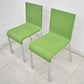 【中古】ヴィトラ vitra.　.03　ゼロスリー　スタッキングチェア　２脚セット　グリーン　2026070703【中古オフィス家具】