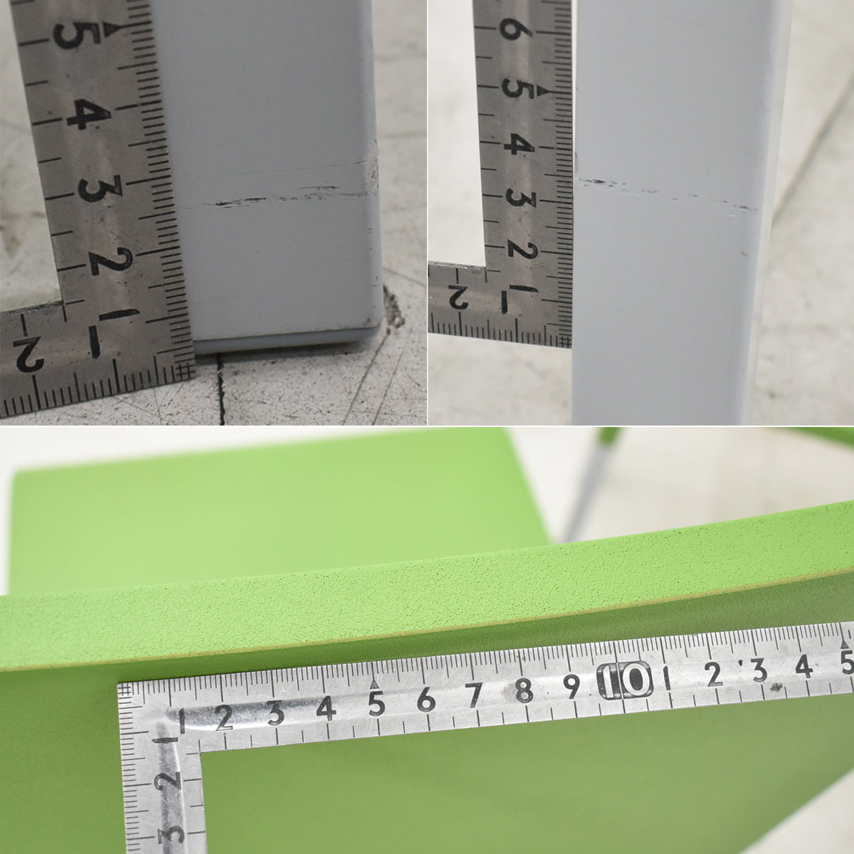 【中古】ヴィトラ vitra.　.03　ゼロスリー　スタッキングチェア　２脚セット　グリーン　2026070703【中古オフィス家具】