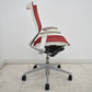 【中古】[難有]オカムラ　バロン　ローバック　可動肘　レッド　2026070806【中古オフィス家具】