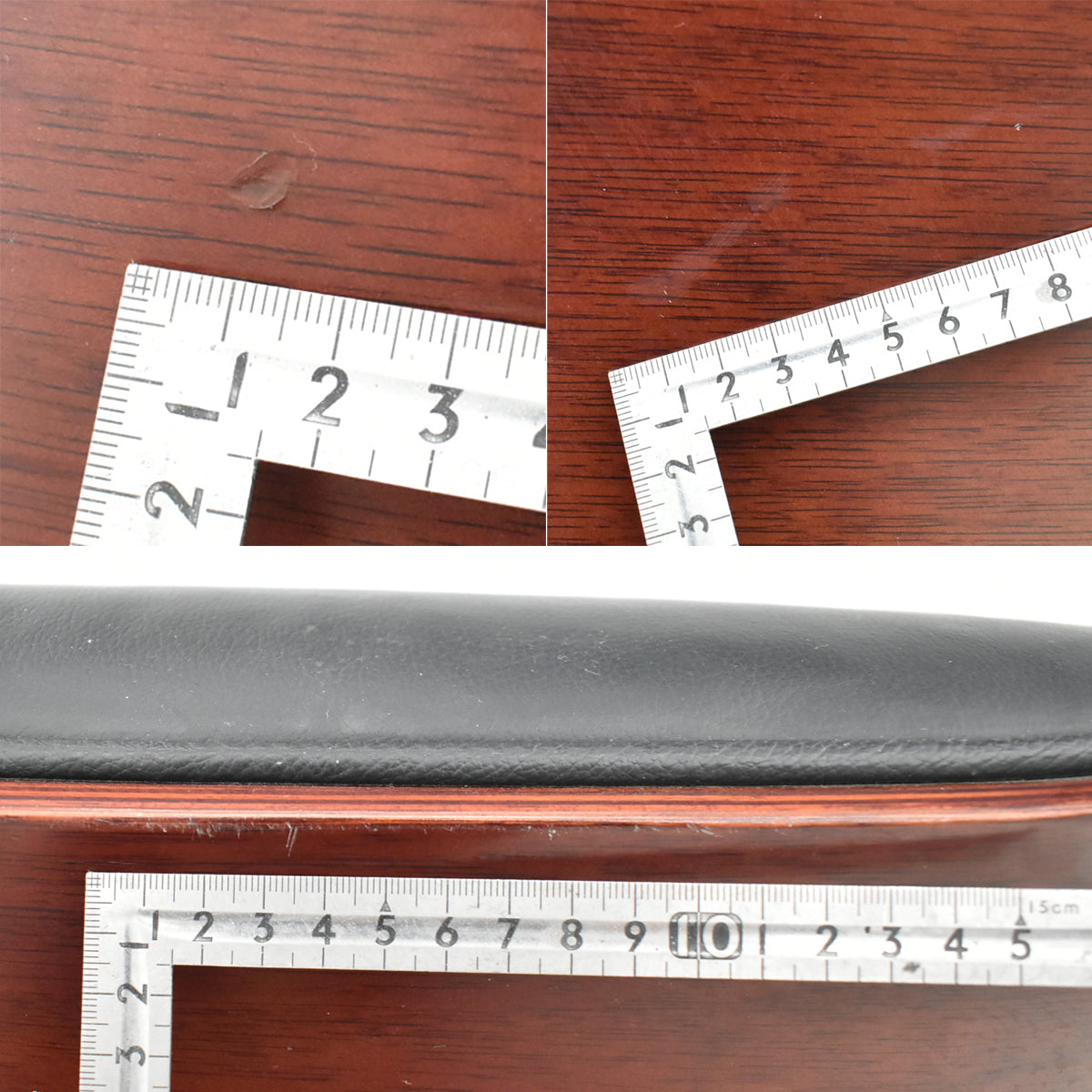 【中古】[難有]AICO　エグゼクティブチェア　役員用チェア　本革張り　背面プライウッド　ブラック　2026070903【中古オフィス家具】