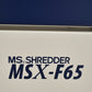 【中古】明光商会　MSシュレッダー　MSX-F65　幅500　2026071301【中古オフィス家具】