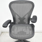 【中古】ハーマンミラー　アーロンチェア　Bサイズ　フル装備　ポスチャーフィット　グレー　2026071303【中古オフィス家具】