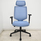 【中古】FURSYS　シディズ　T30チェア　固定ヘッドレスト　可動肘　ウレタンキャスター　ブルー　2026071403【中古オフィス家具】