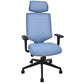 【中古】FURSYS　シディズ　T30チェア　固定ヘッドレスト　可動肘　ウレタンキャスター　ブルー　2026071403【中古オフィス家具】