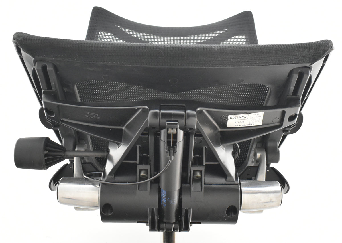 【中古】[難有]オカムラ　バロン　ローバック　肘なし　ブラック　2026071603【中古オフィス家具】