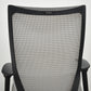【中古】オカムラ　バロン　ハイバック　可動肘　シルバー脚　グレー　2026071809【中古オフィス家具】