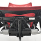 【中古】オカムラ　バロン　ハイバック　可動肘　ハンガー　シルバー脚　レッド 　2026071812【中古オフィス家具】