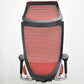 【中古】オカムラ　バロン　エクストラハイバック　可動肘　固定ヘッドレスト　シルバー脚　レッド　2026072102【中古オフィス家具】