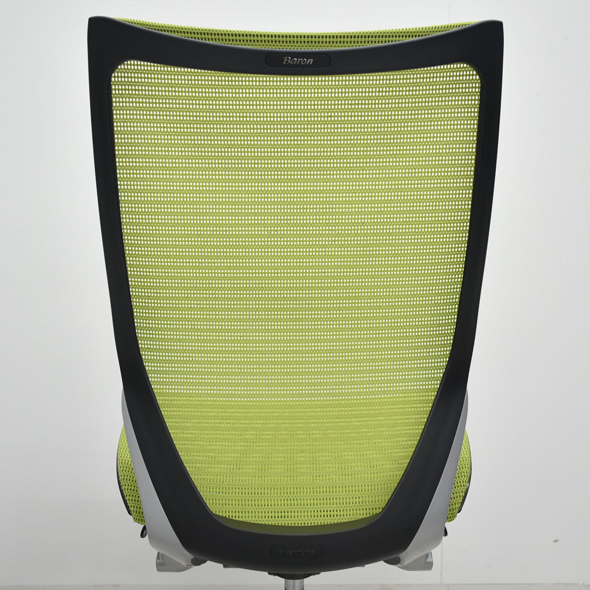 【中古】オカムラ　バロン　ハイバック　肘なし　ライムグリーン　2026072202【中古オフィス家具】