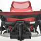 【中古】オカムラ　バロン　エクストラハイバック　可動肘　固定ヘッドレスト　シルバー脚　レッド　2026072203【中古オフィス家具】