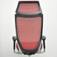 【中古】オカムラ　バロン　エクストラハイバック　可動肘　固定ヘッドレスト　シルバー脚　レッド　2026072203【中古オフィス家具】