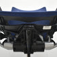 【中古】オカムラ　バロン　ローバック　固定肘　シルバー脚　ミディアムブルー　2026072204【中古オフィス家具】