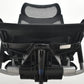 【中古】オカムラ　バロン　エクストラハイバック　可動肘　固定ヘッドレスト　シルバー脚　ブラック　2026072205【中古オフィス家具】