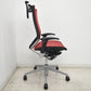 【中古】オカムラ　バロン　ハイバック　可動肘　ハンガー　シルバー脚　レッド 　2026072206【中古オフィス家具】