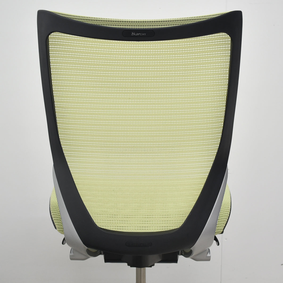【中古】オカムラ　バロン　ローバック　肘なし　ピスタチオグリーン　2026072209【中古オフィス家具】