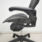 【中古】ハーマンミラー　アーロンチェア　Bサイズ　フル装備　ランバーサポート　肘レバータイプ　ブラック　2026073007【中古オフィス家具】