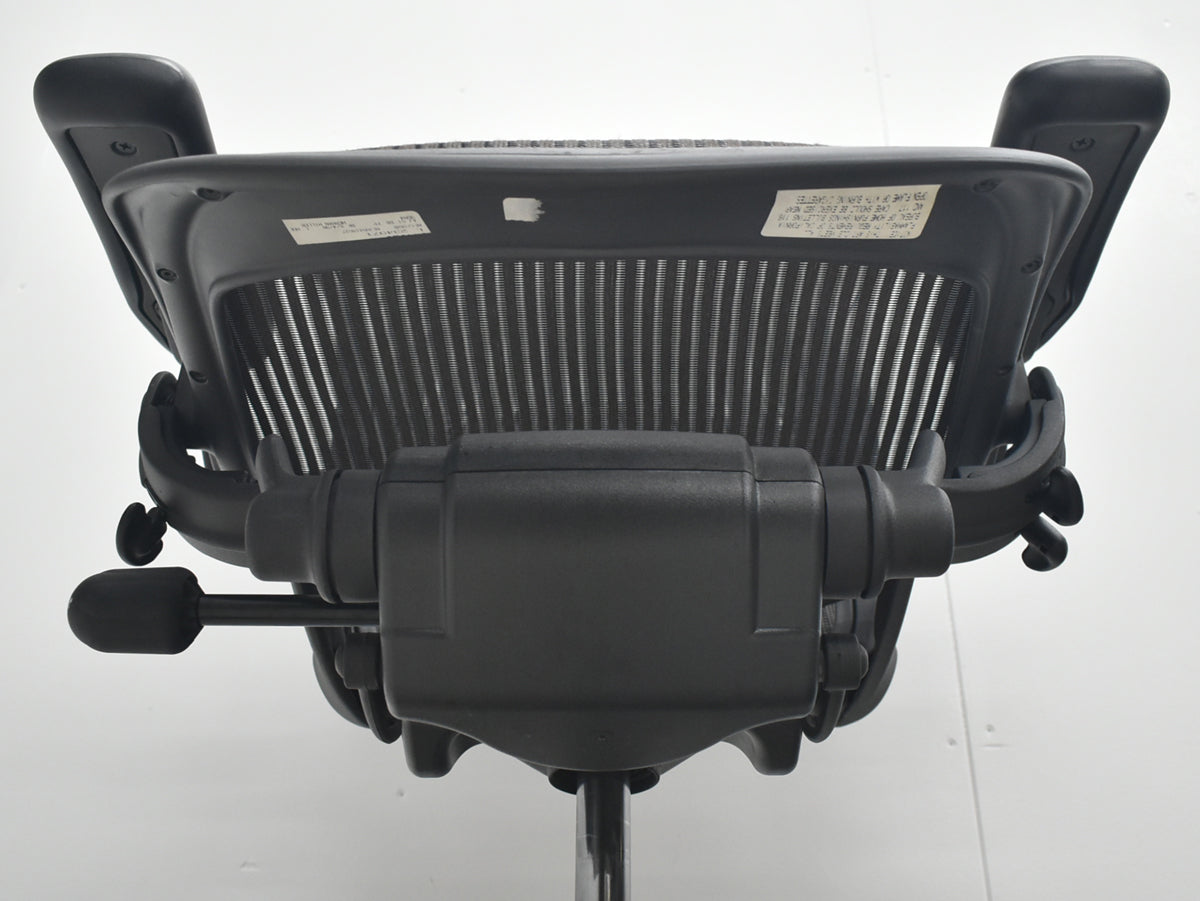 【中古】ハーマンミラー　アーロンチェア　Bサイズ　フル装備　ランバーサポート　昇降ガス新品　ブラウン　2026080301【中古オフィス家具】
