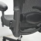 【中古】ハーマンミラー　アーロンチェア　Bサイズ　フル装備　ランバーサポート　肘レバータイプ　昇降ガス新品　ブラック　2026080303【中古オフィス家具】