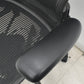【中古】ハーマンミラー　アーロンチェア　Bサイズ　フル装備　ランバーサポート　肘レバータイプ　ブラック　2026080304【中古オフィス家具】